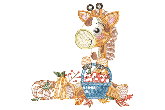 Cute Giraffe Face Embroidery Design Review