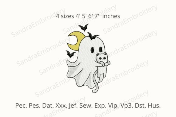 Cute Halloween Ghost Embroidery Design Review
