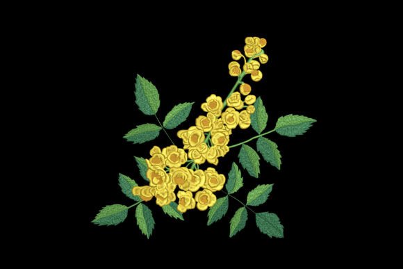 Golden Acacia Flower Embroidery Review