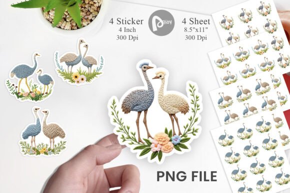 Ostrich Embroidery Sticker: A Designer’s Review