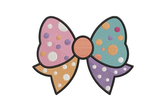 Polka Dot Bow Embroidery Design Review
