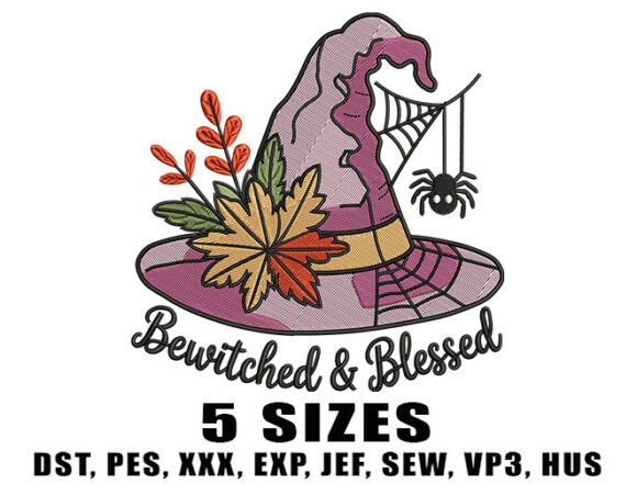 Review: Autumn Flower Witch Embroidery Design