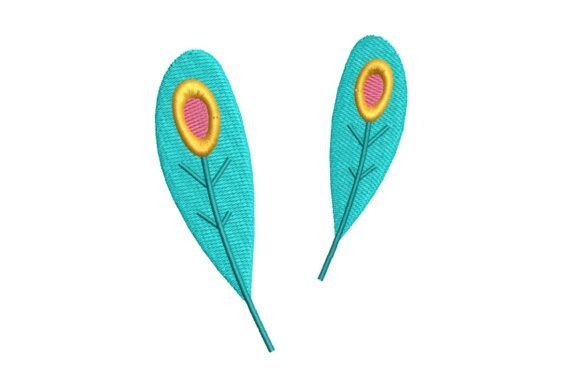 Review: Colorful Peacock Feather Eye Spot Embroidery Design