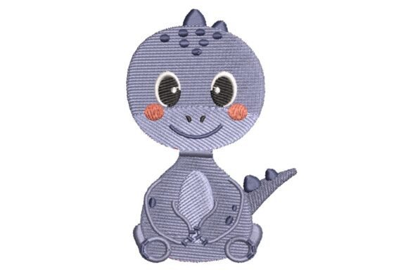 Review: Cute Purple Baby Dinosaur Embroidery Design