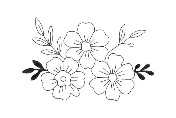 Review: Floral Outline Embroidery Design for Etsy Shops