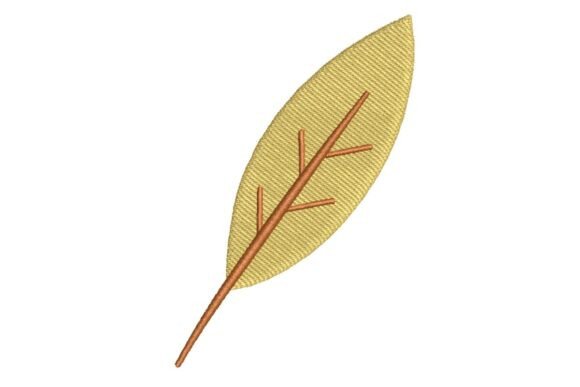 Review: Golden Autumn Leaf Embroidery Design