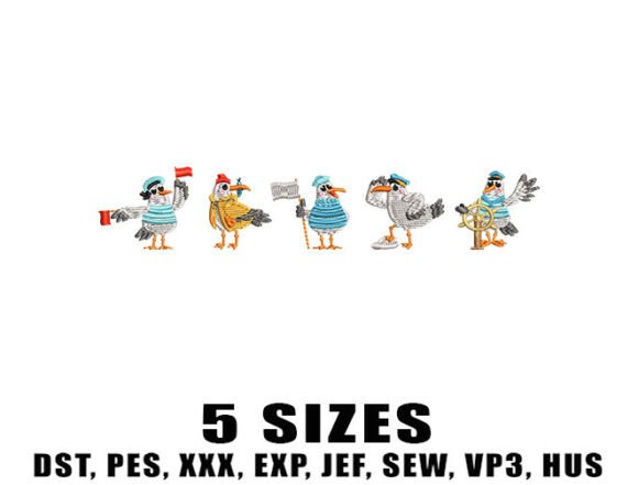 Review: Quirky Seagull Embroidery Designs