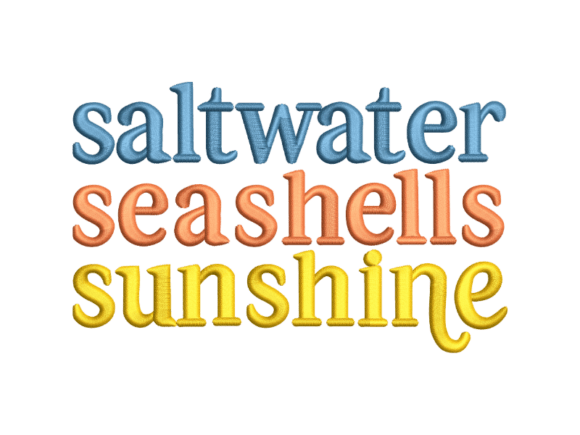 Review: Saltwater Seashells Sunshine Embroidery Design