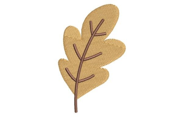 Review: Simple Autumn Oak Leaf Embroidery Design