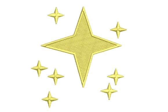 Review: Sparkling Golden Stars Embroidery Design