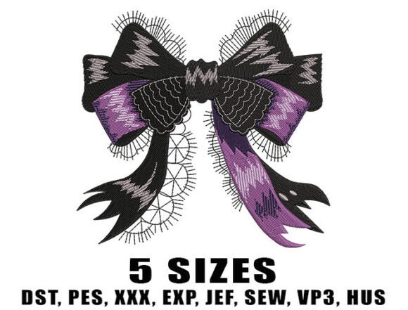 Review: Spider Lace Bow Embroidery Design for Merch