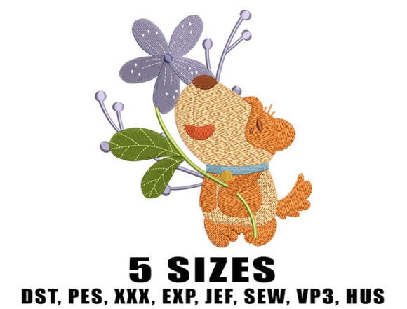 Review: Wildflower Dog Embroidery Design for Boutiques