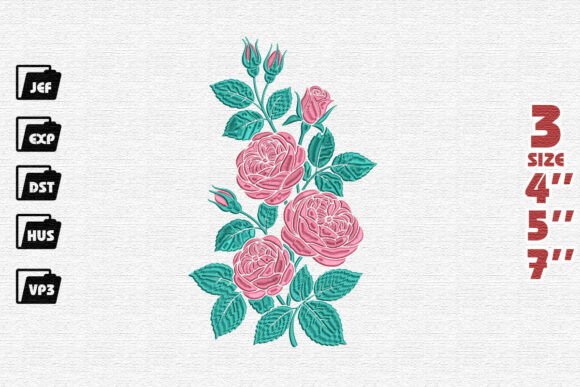 Reviewing Classic Floral Roses Embroidery for Gifts