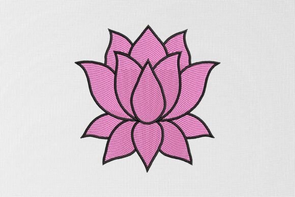 Reviewing Lotus Flower Embroidery Design for Merch
