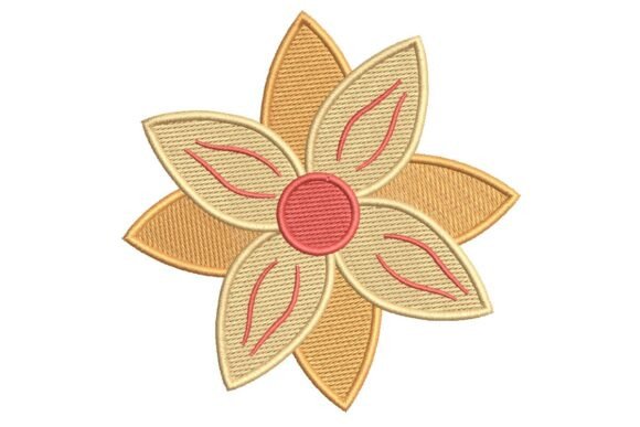 Reviewing the Stylized Autumnal Flower Embroidery Design