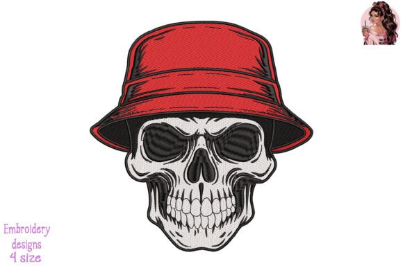 Skull with Firefighter Hat Embroidery Review