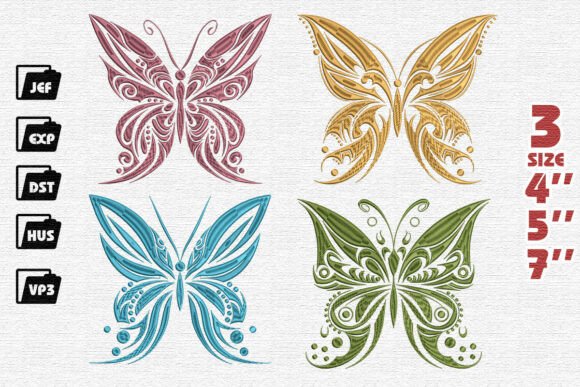 Tribal Butterfly Embroidery Bundle Review